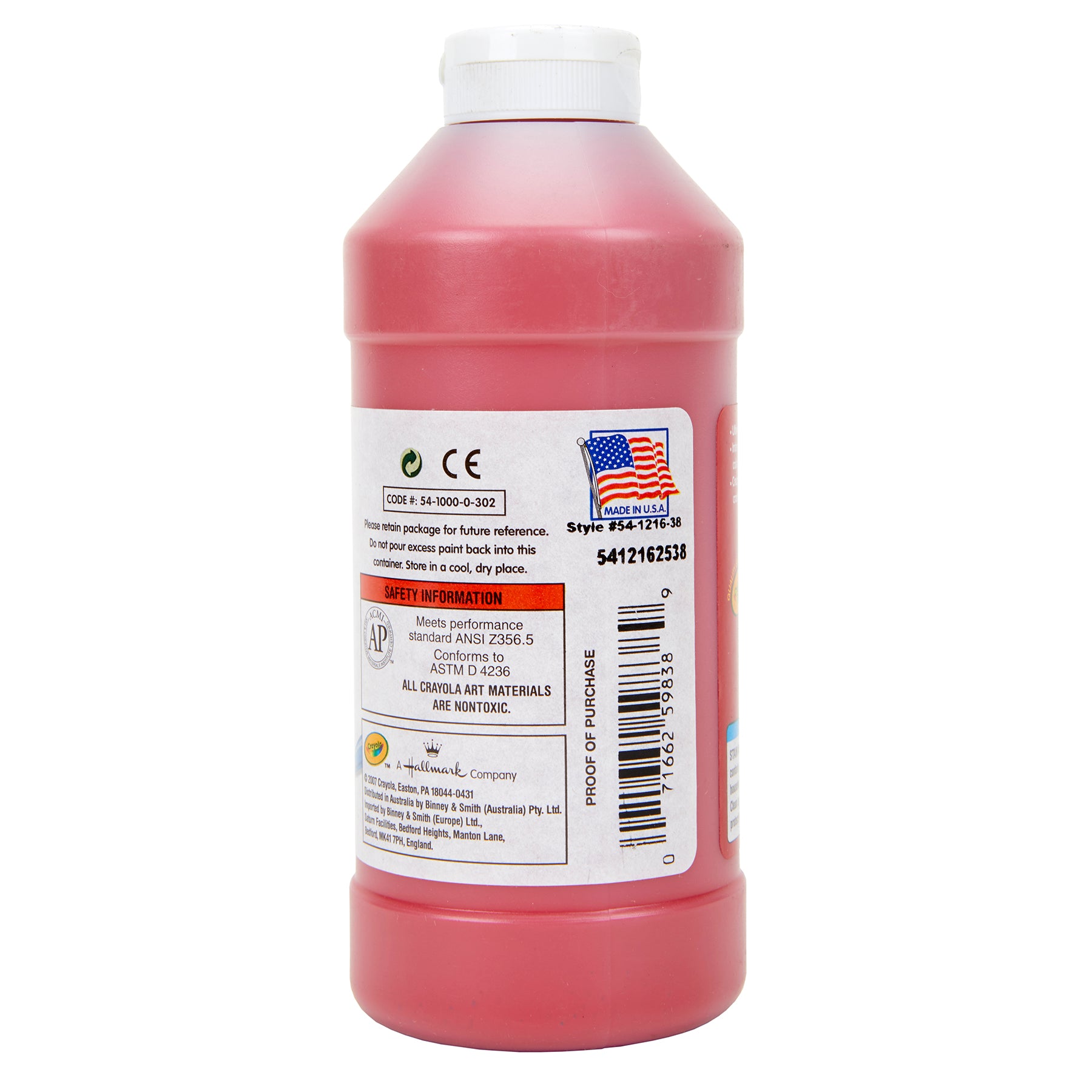 Premier Tempera Paint 16 oz, Red