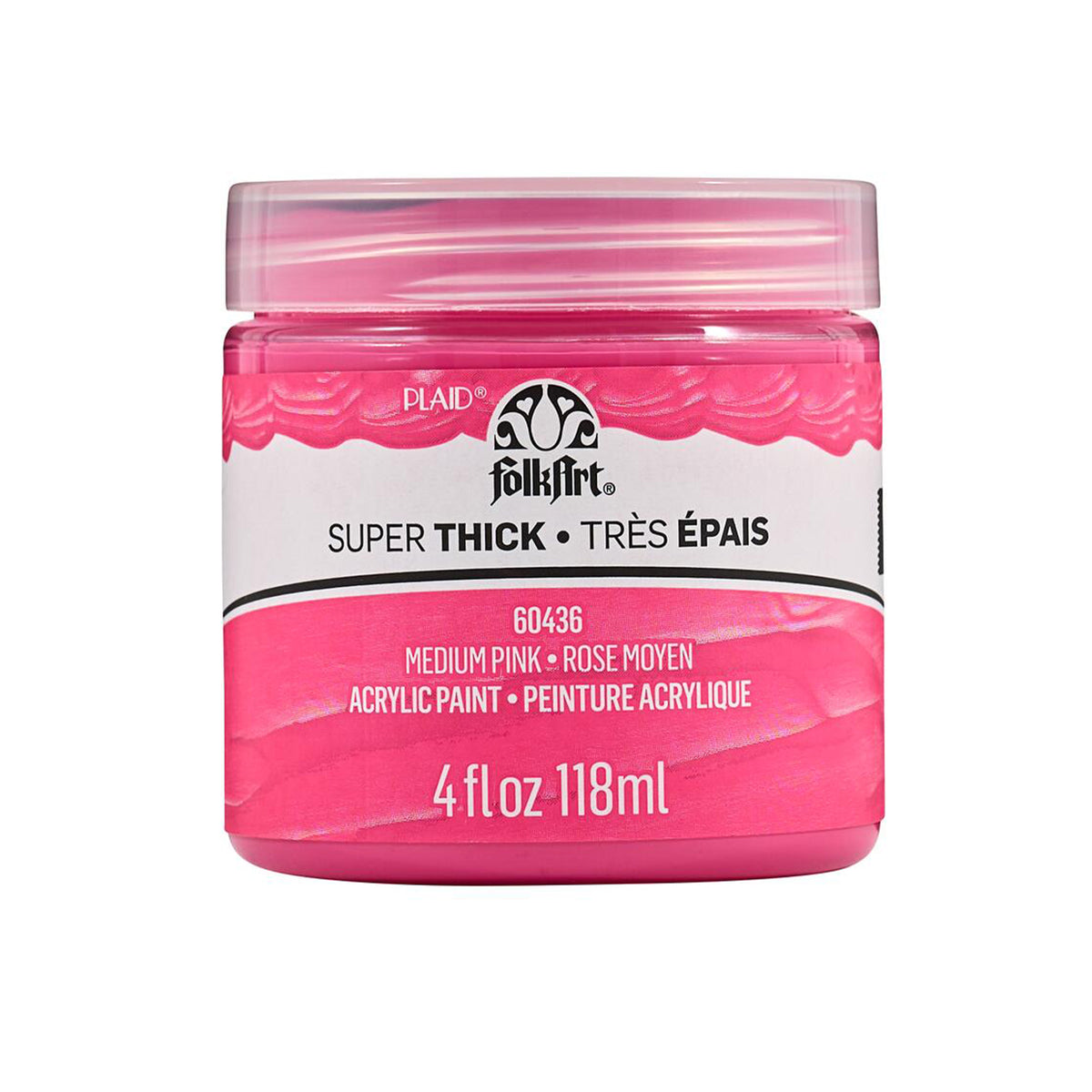 MED PINK 4OZ. ACRYLIC PAINT SUPER