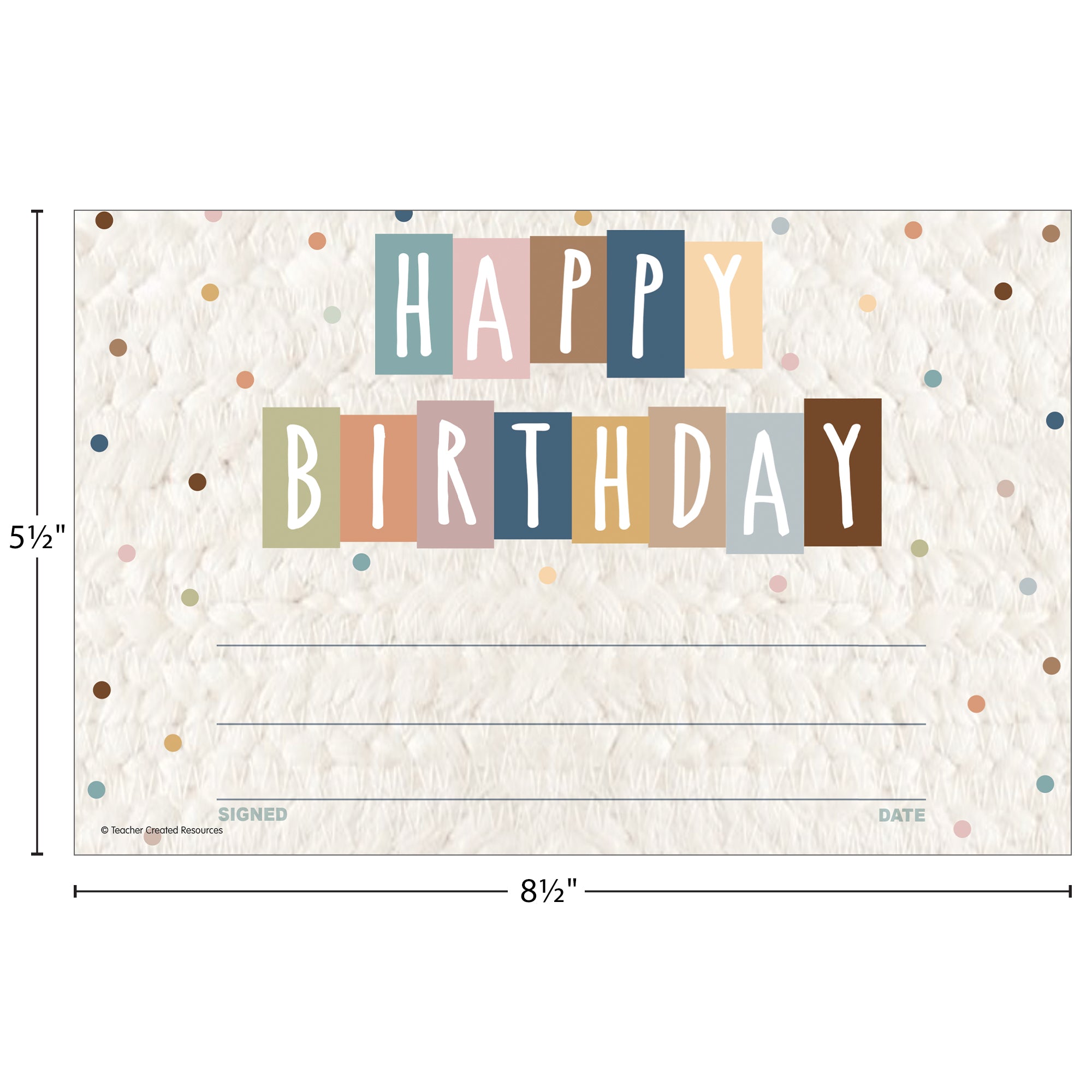 Everyone is Welcome Happy Birthday Awards, Pack of 30