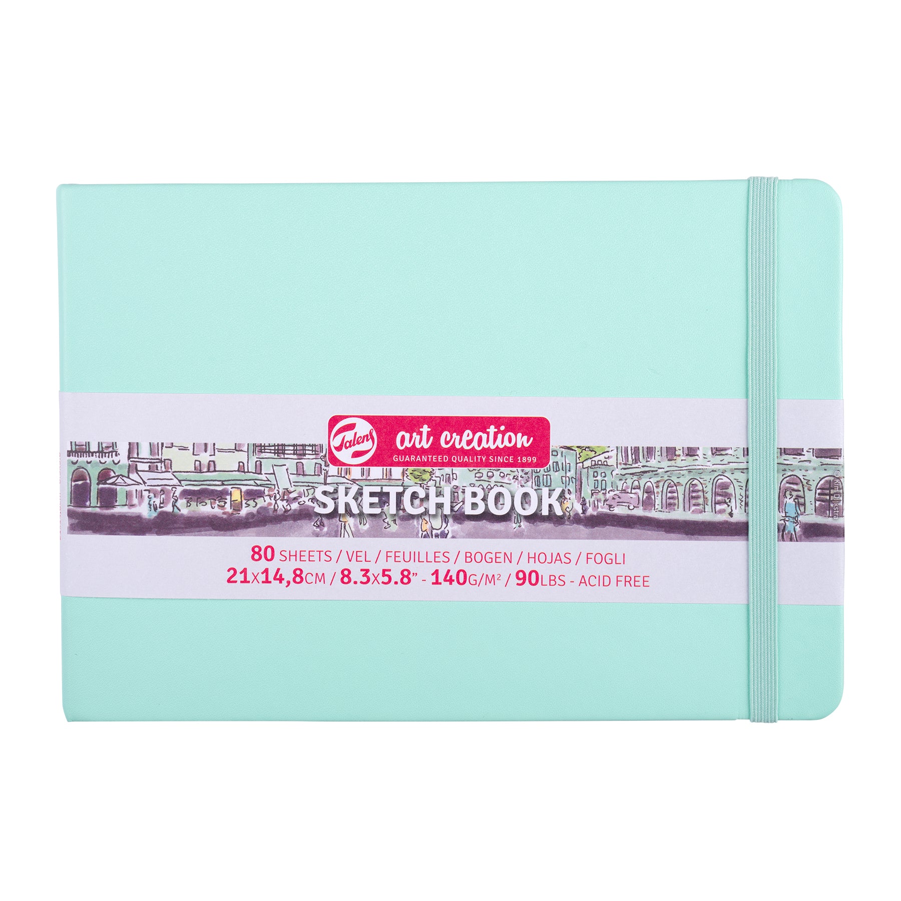Sketchbook, 80 Sheets, 90lbs, Fresh Mint Cover, 8.3" x 5.8" (A5)