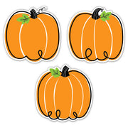 Core Décor Doodle Pumpkin 6" Designer Cut-Outs, Pack of 36