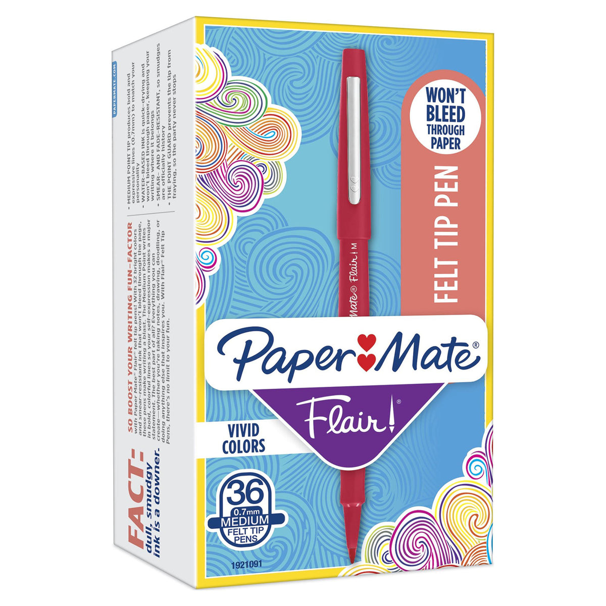 36 FELT TIP MARKERS MEDIUM RED