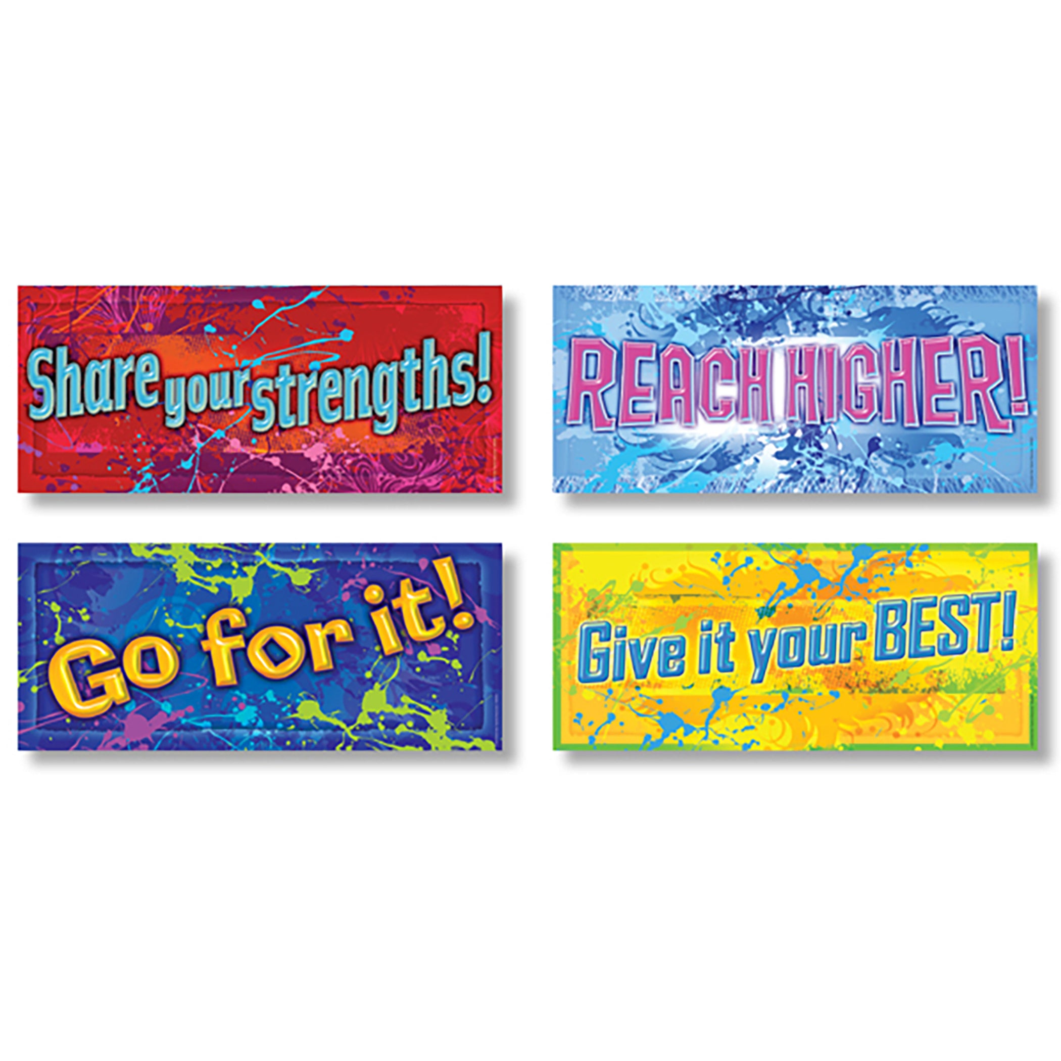 Positive Messages Posters, 7-1/3" x 17", Set of 12