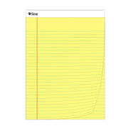 Legal Pad, Wide Ruled, Yellow, 50 Sheets