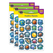 (3 PK) POSITIVE PLANETS STICKERS