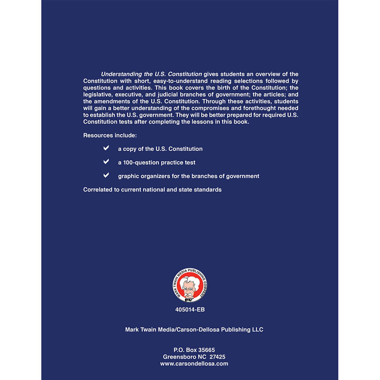 Understanding the U.S. Constitution, Grades 5-12