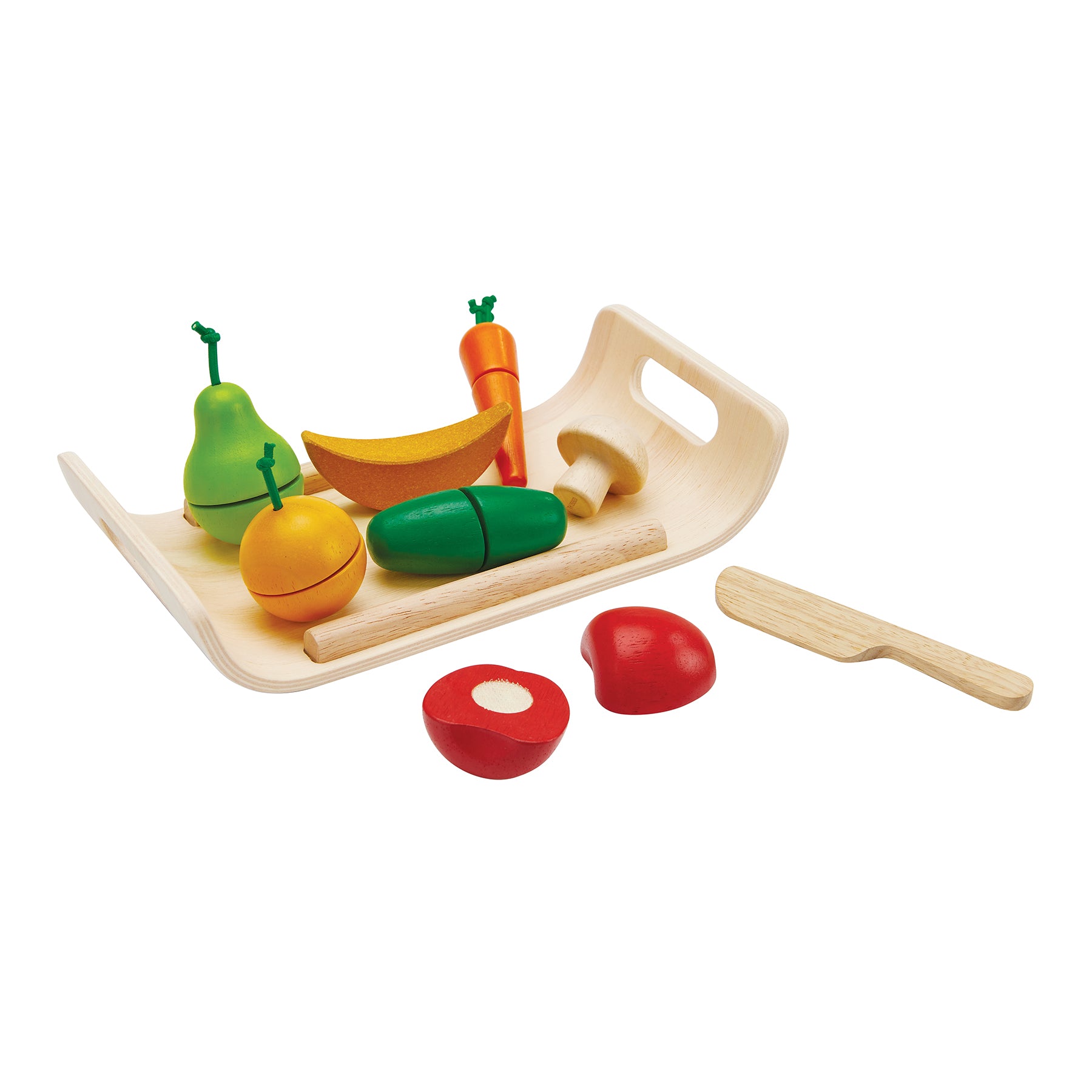 Wooden Pretend Play Fruit and Vegetable Food Set