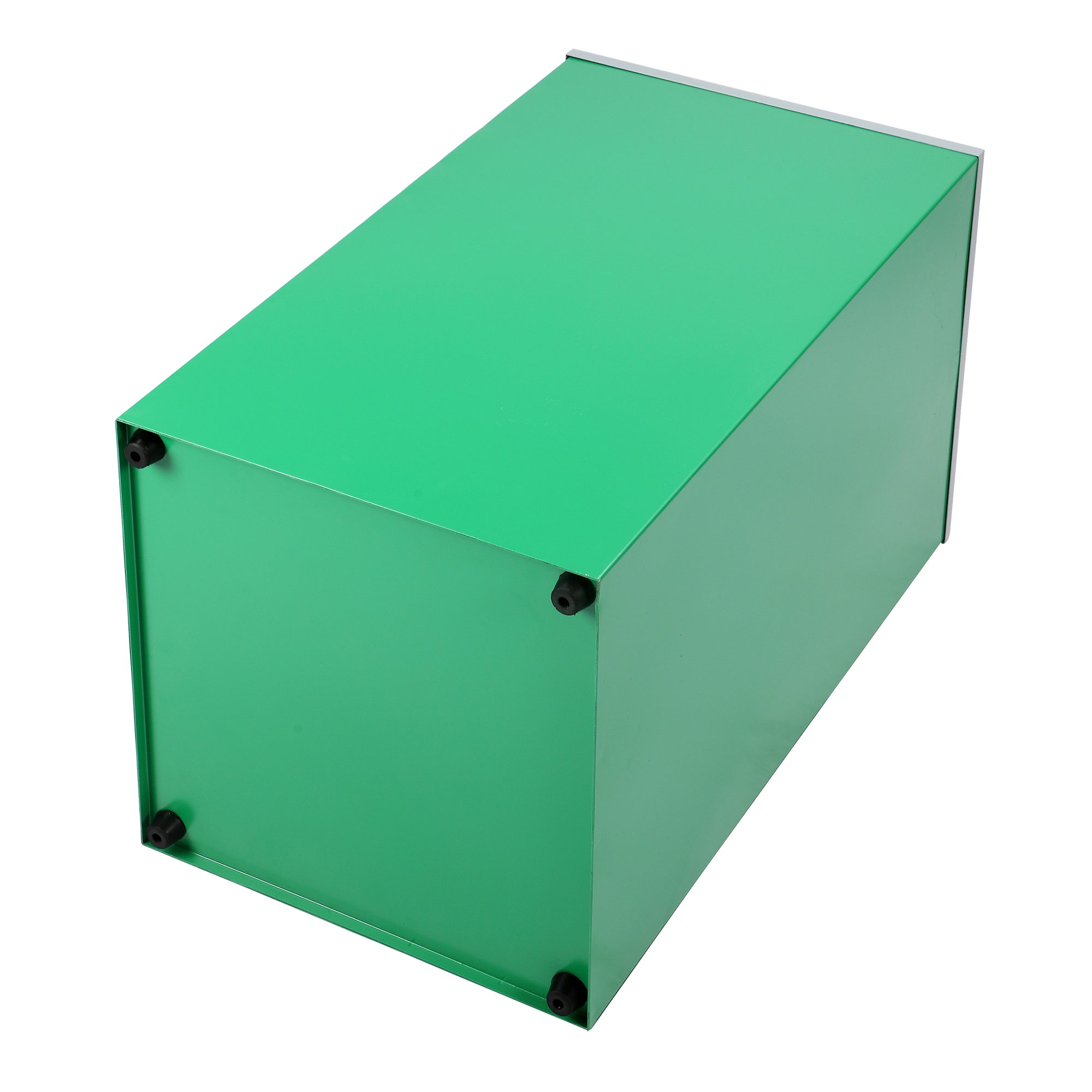 Square Recycling Gin – 29 Gallons - Green Can, Mixed Opening Lid