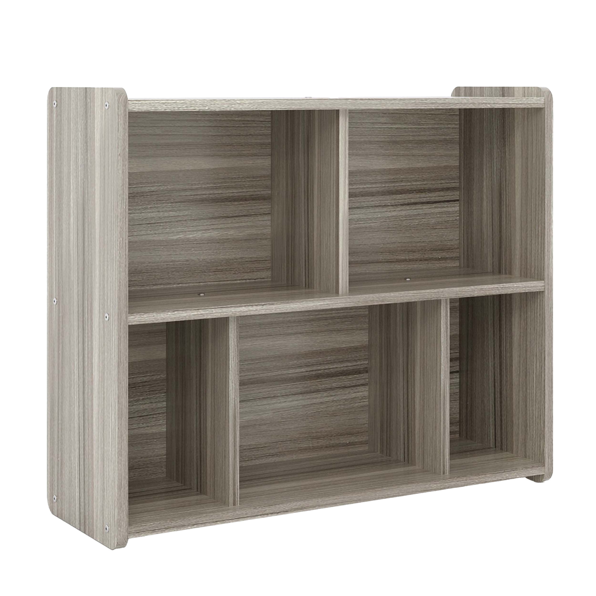 Preschool Compartment Storage, Assembled, Shadow Elm Gray, 16"H x 40"W x 34"D