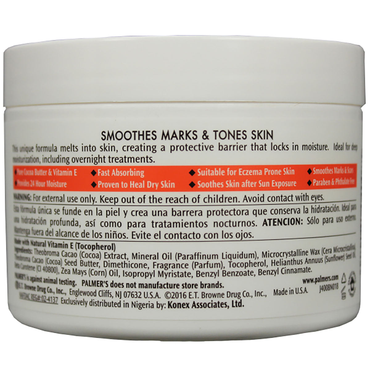 Palmer's Cocoa Butter, Original Solid Jar, 7.25 oz.