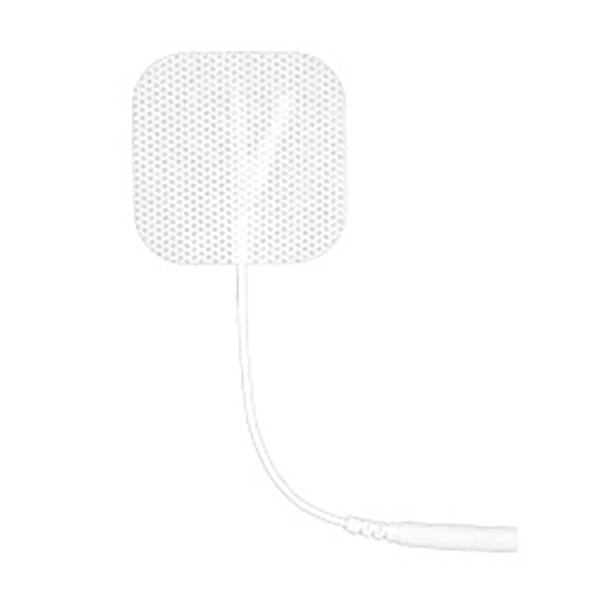 Self-Adhesive Electrode, White Cloth, Square 1.5" x 1.5", Pack of 4
