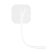 Self-Adhesive Electrode, White Cloth, Square 1.5" x 1.5", Pack of 4