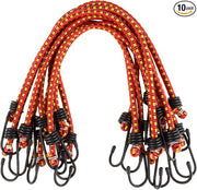 Stalwart Bungee Cords, 18", Pack of 10
