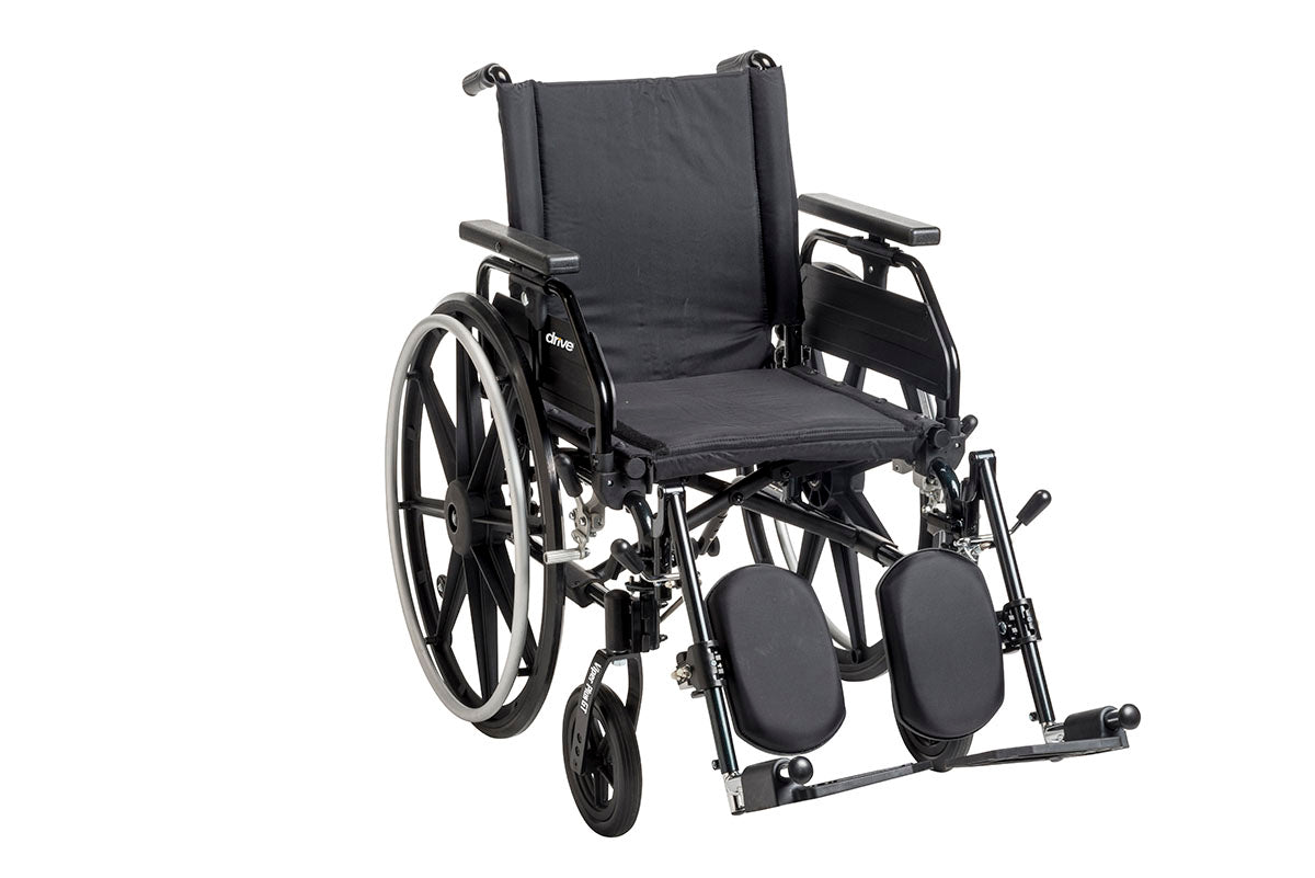 Drive, Viper Plus GT Wheelchair with Universal Armrests, Elevating Legrests, 22"