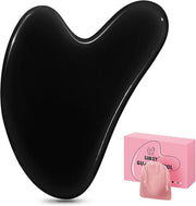 Gua Sha Facial Tool, Natural Jade Stone Guasha Board for SPAAcupuncture Therapy Trigger