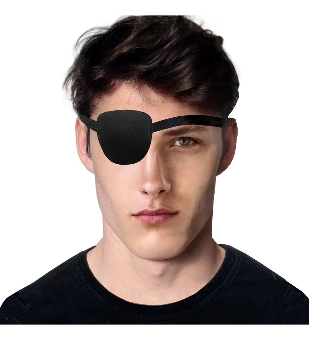 3D Eye Patch for Adult and KidAdjustable Eye Patch, Black