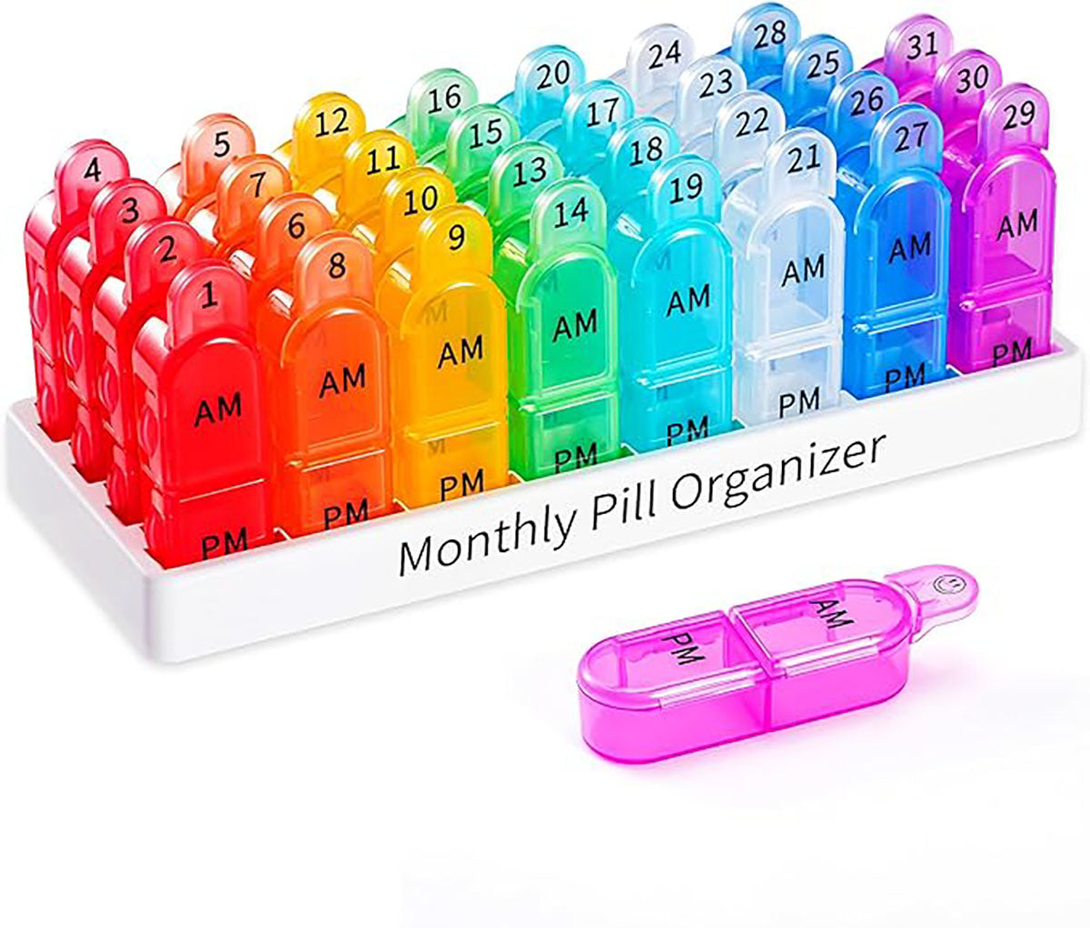 Daviky Monthly Pill Organizer