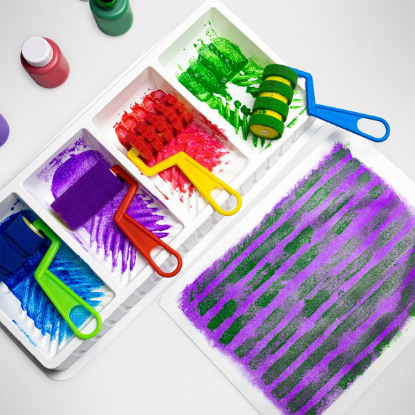 4 Large Foam Rollers & Paint Tray (ARM-002)