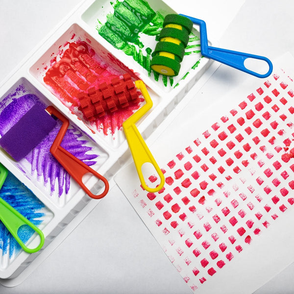4 Large Foam Rollers & Paint Tray (ARM-002)