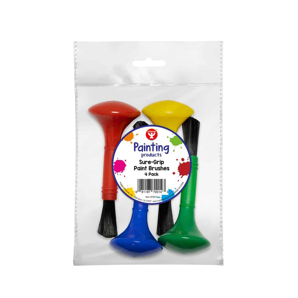 4 Pack Sure-Grip Paint Brushes (ARM-014)