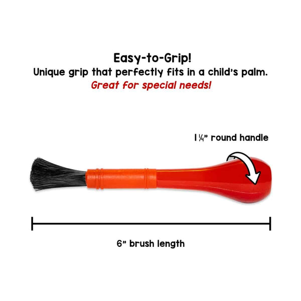 10 Pack Easy-Grip Paint Brushes (ARM-015)