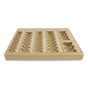 6 Coin Compartment(s) - Tan - Plastic - 1 Each