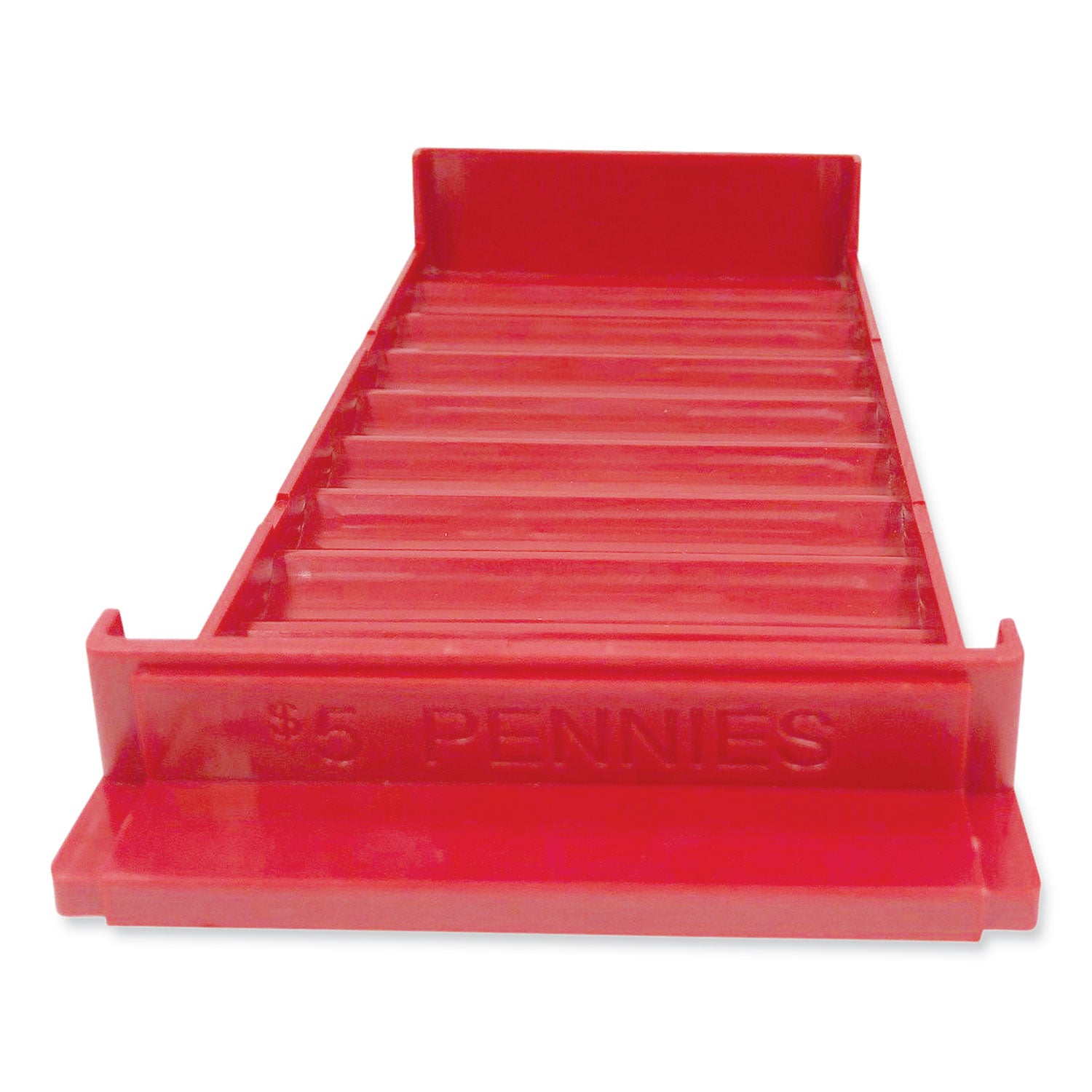 10 Coin Compartment(s) - Red - Plastic - 2 / Pack