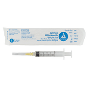 Syringe - Non-Safety with Needle - Luer Lock, 5 cc, 20G Needle Gauge, 1" Needle - 100 pcs per Box, 4 Boxes per Case