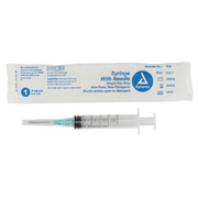 Syringe - Non-Safety with Needle - Luer Lock, 5 cc, 21G Needle Gauge, 1" Needle - 100 pcs per Box, 4 Boxes per Case