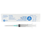 Syringe - Non-Safety with Needle - Luer Lock, 5 cc, 21G Needle Gauge, 1 1/2" Needle - 100 pcs per Box, 4 Boxes per Case