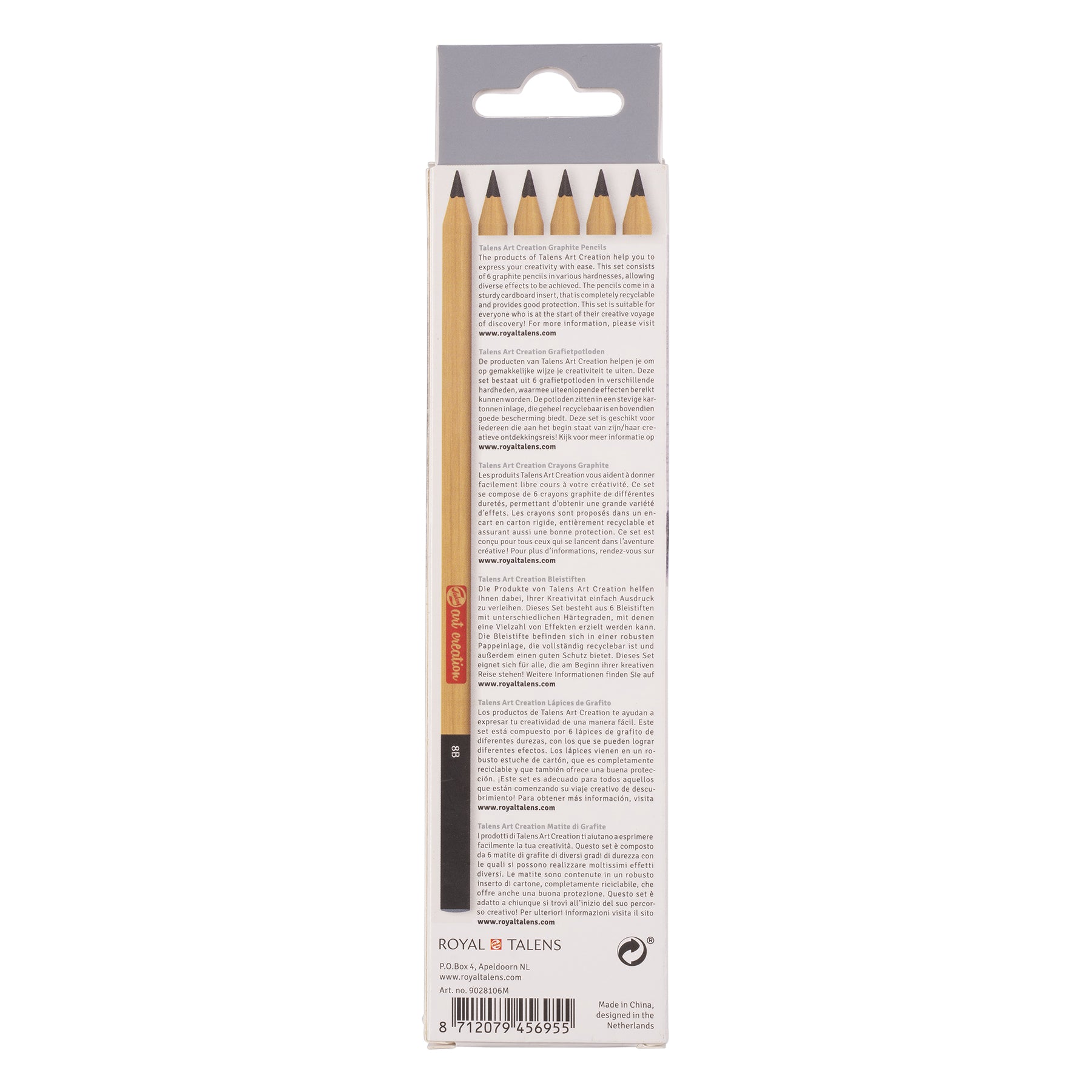 Graphite Pencils, Set of 6