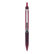 Pilot Premium Rolling Ball Pens - 0.5 mm Extra Fine Pen Point - Refillable - Retractable - Burgundy Ink - Liquid - Rubber Barrel - 1 Dozen