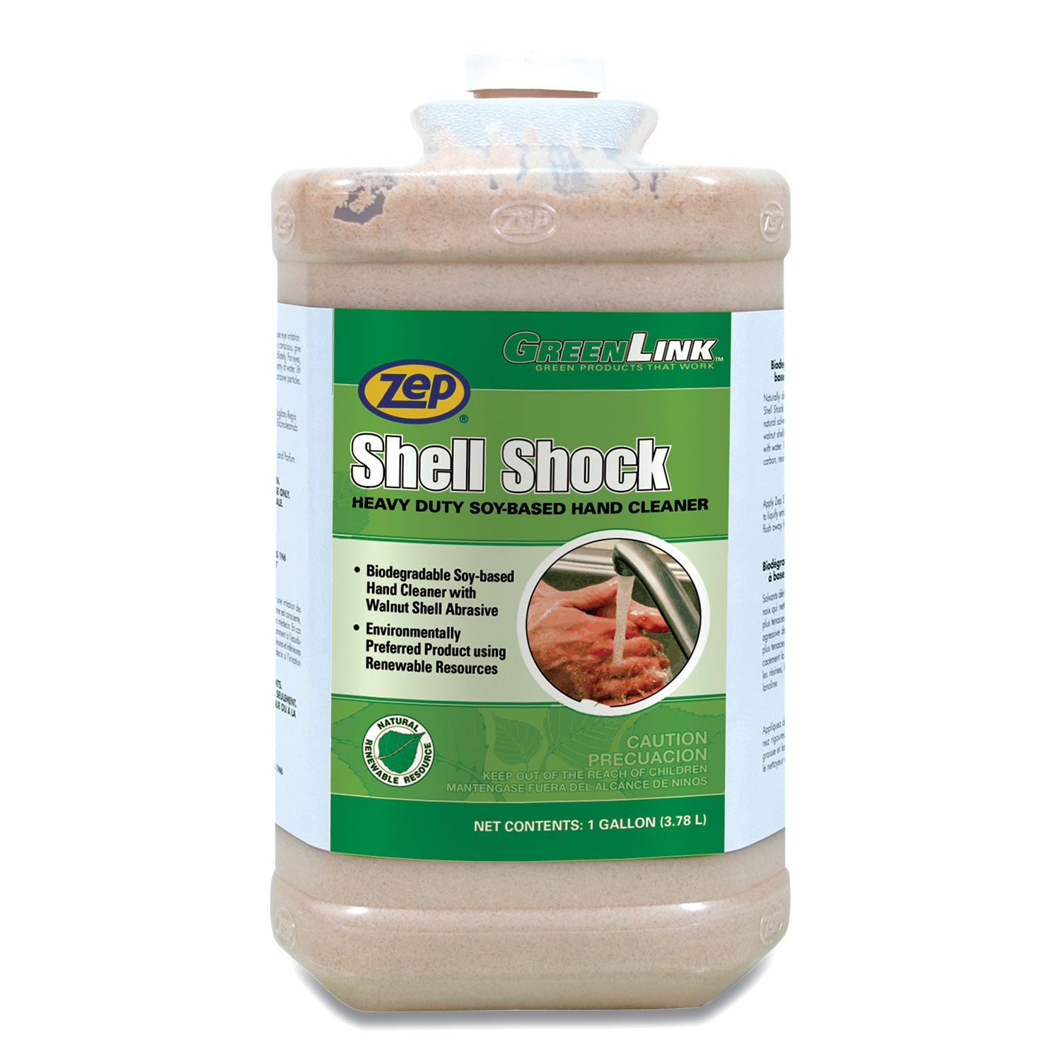 Shell Shock Heavy Duty Soy-Based Hand Cleaner, Cinnamon Scent, 1 gal