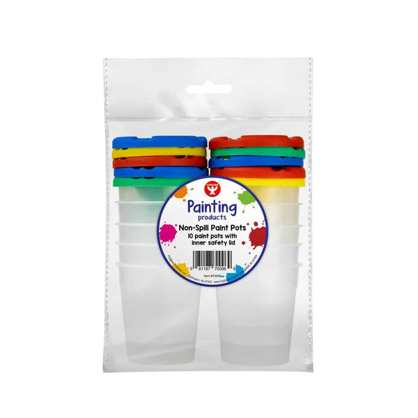 10 Non-Spill Paint Pots (ARM-096)