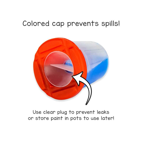 10 Non-Spill Paint Pots (ARM-096)