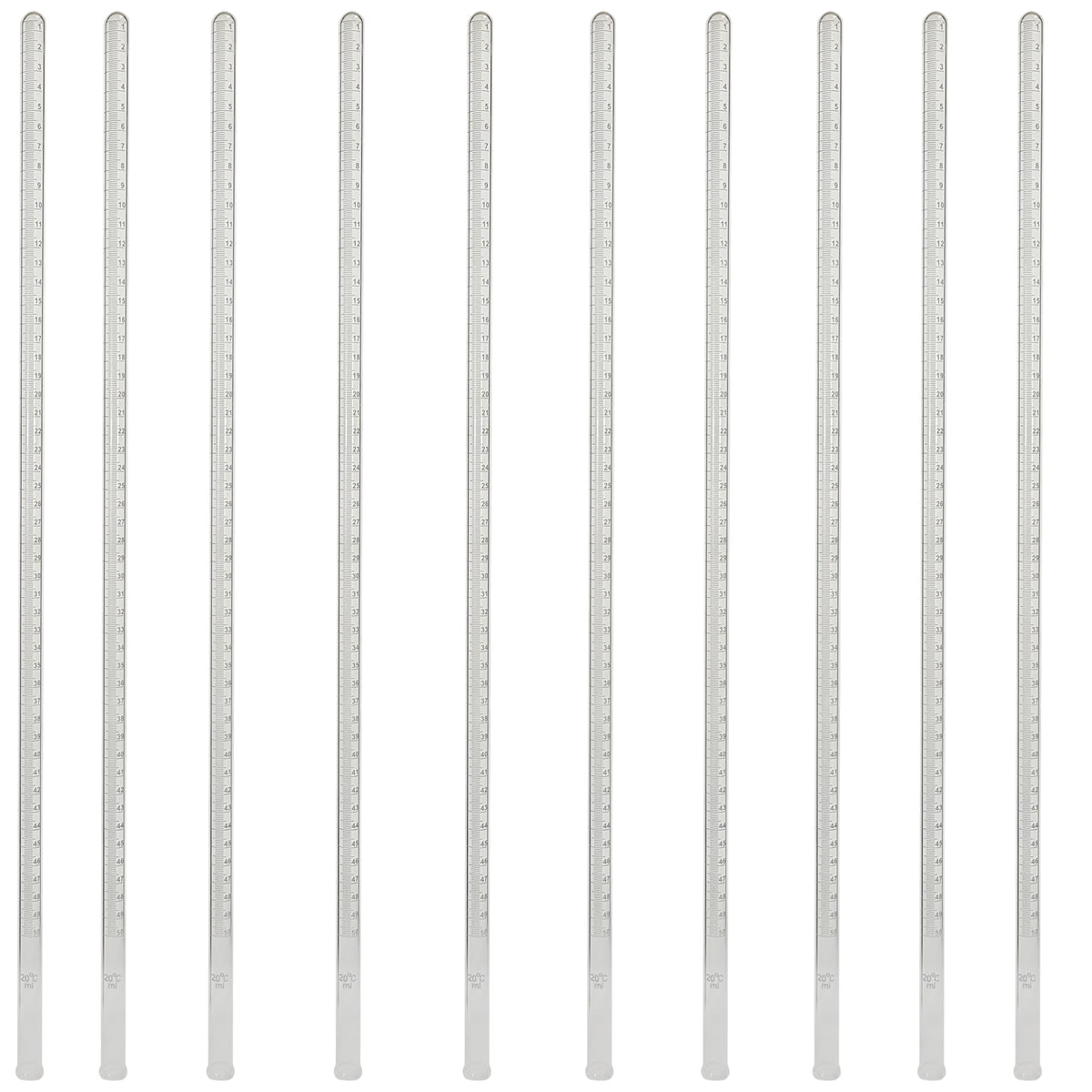 Gas Measuring Tube, Graduated, 100ml, Pack of 10