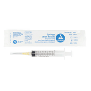 Syringe - Non-Safety with Needle - Luer Lock, 20G, 1" Needle, 10 cc - 100 per box / 4 boxes per case