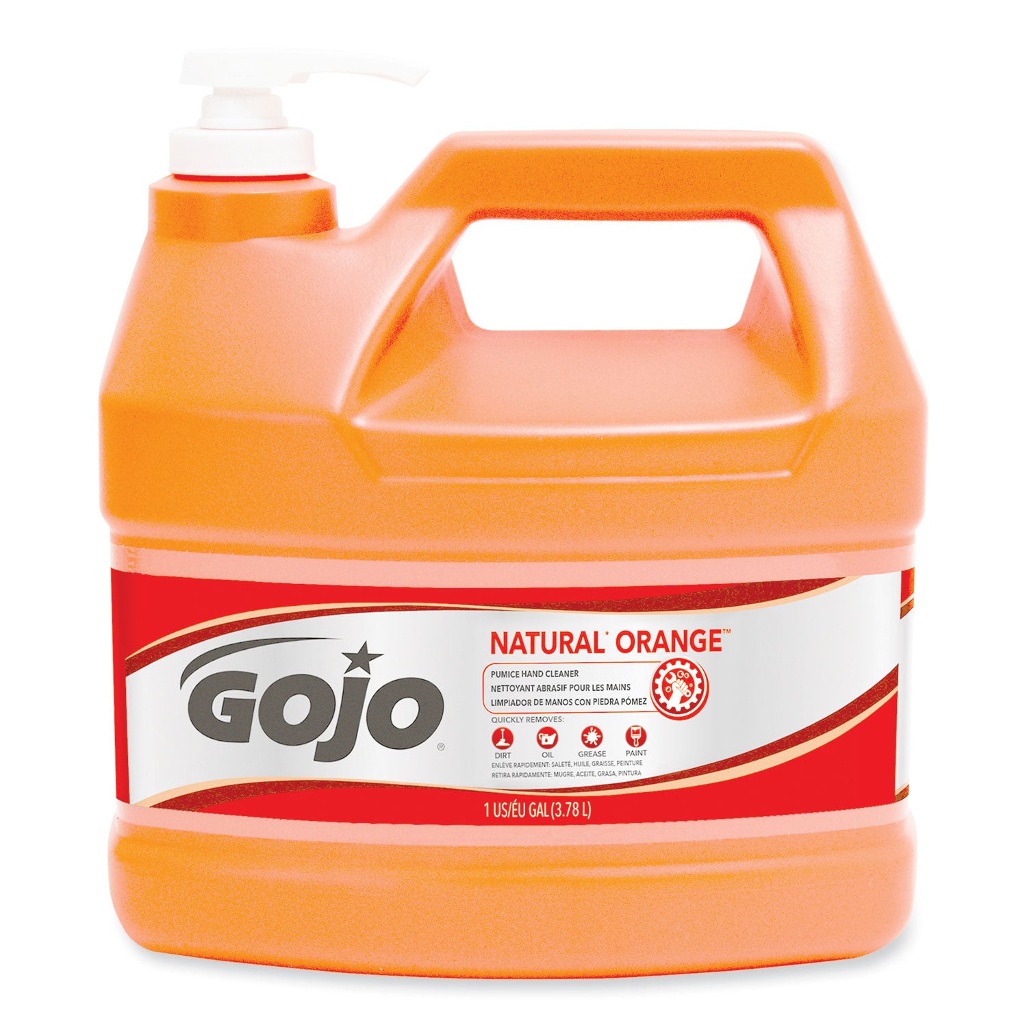 NATURAL ORANGE Pumice Hand Cleaner, Citrus Scent, 1 gal, 2/Carton