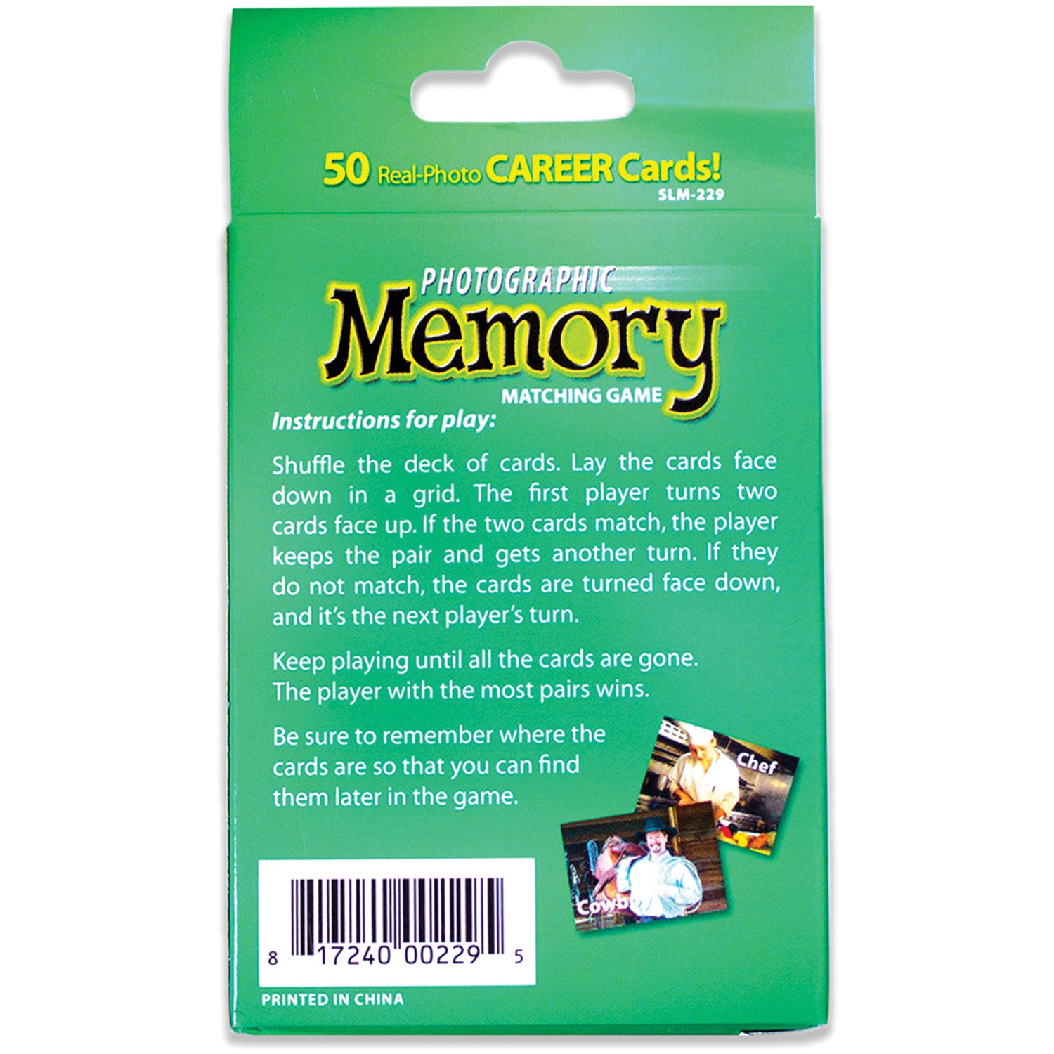 Photographic Memory Matching Game, Careers