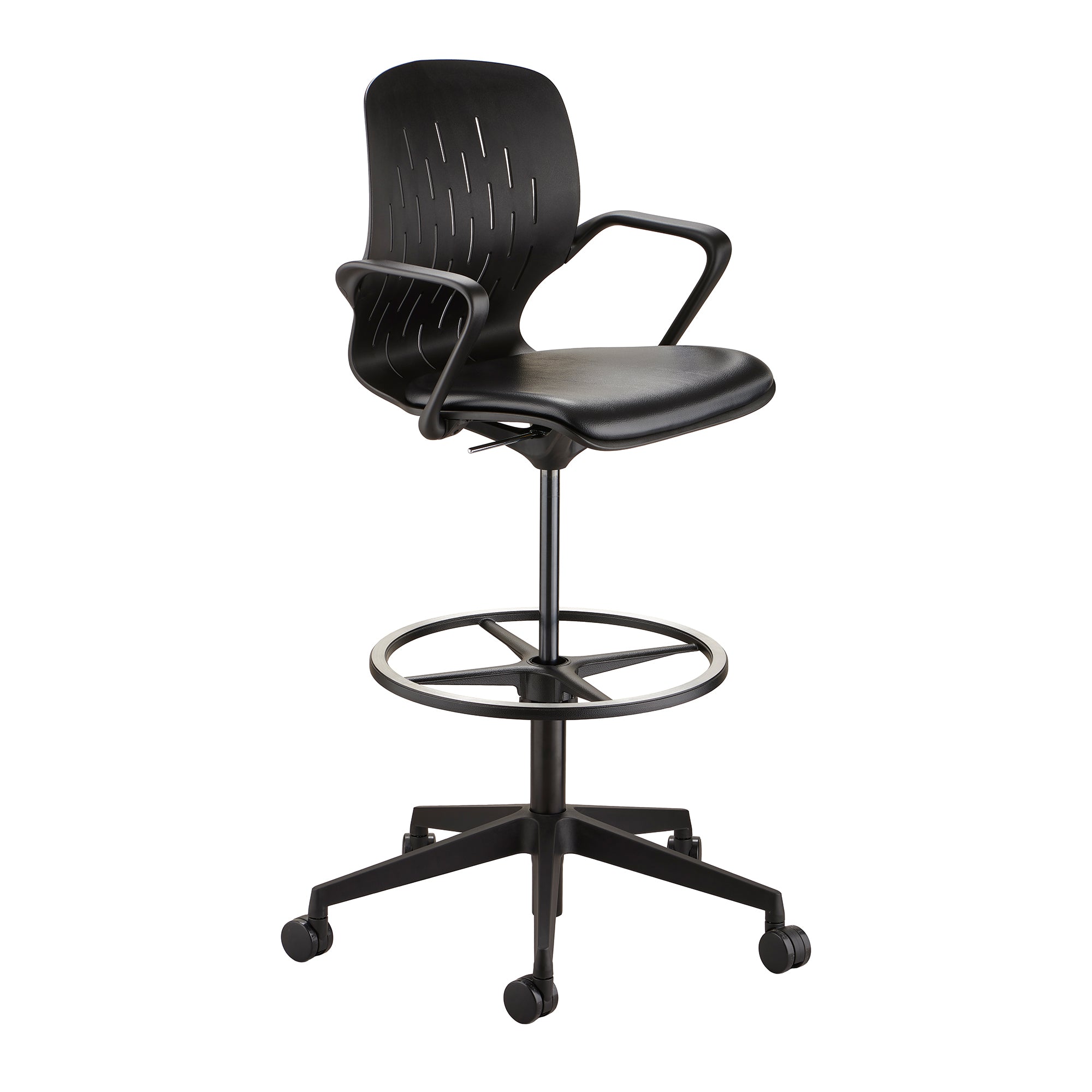 Shell Ext Hgt Task Chair Black