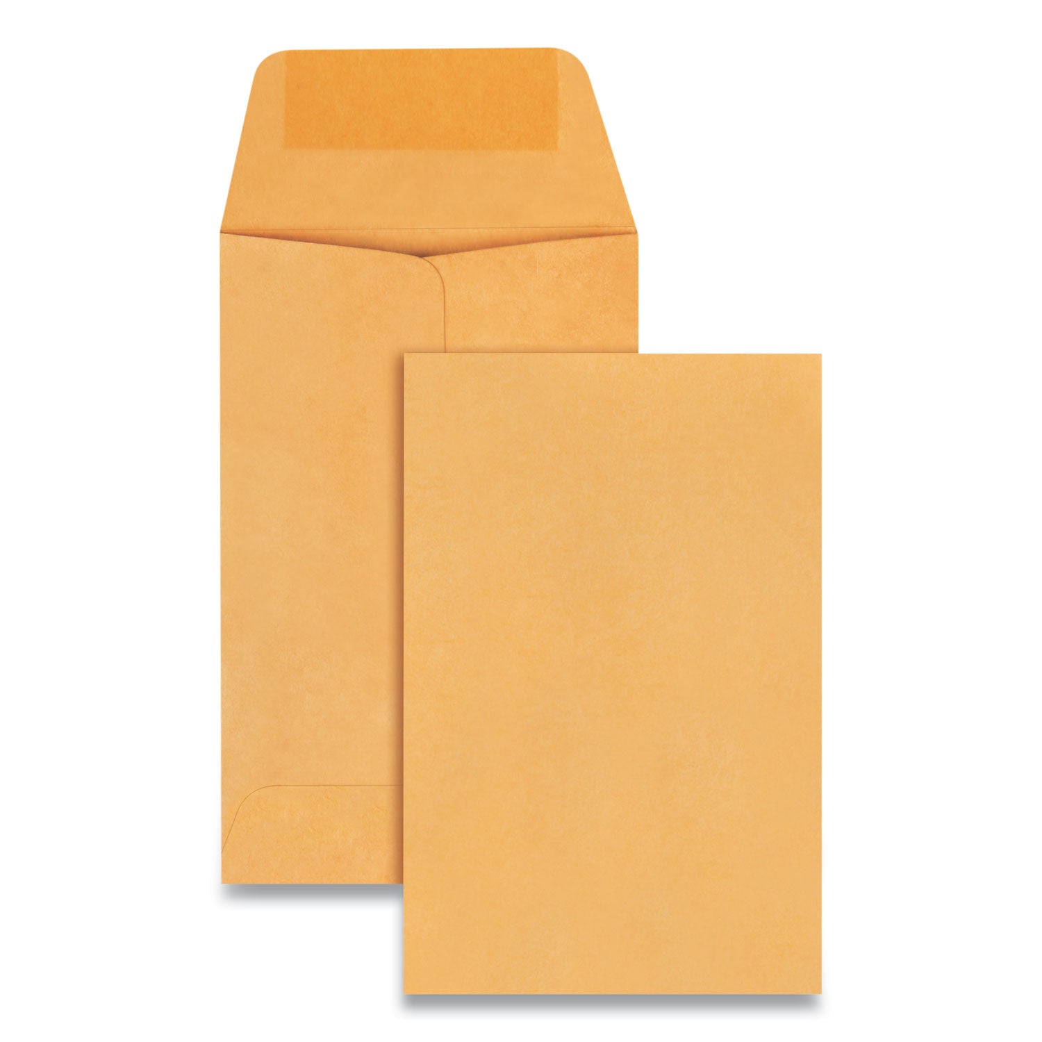 Coin - #1 - 2 1/4" Width x 3 1/2" Length - 24 lb - Gummed - Brown Kraft - 500 / Box