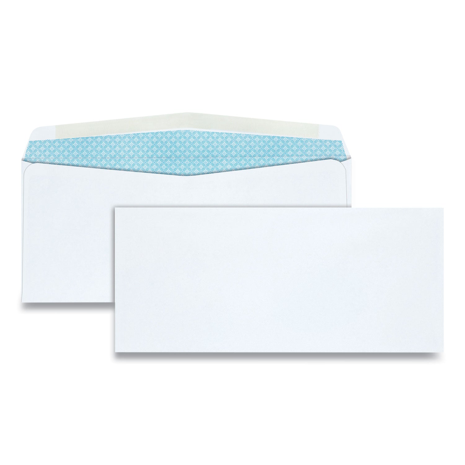Security - #10 - 4 1/8" Width x 9 1/2" Length - 24 lb - Gummed - White - Wove - 500 / Box