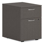 HON Mod HLPLPMBF Pedestal, 2 Drawers, Slate Teak Finish, 20"H x 15"W x 20"D, 1 Each