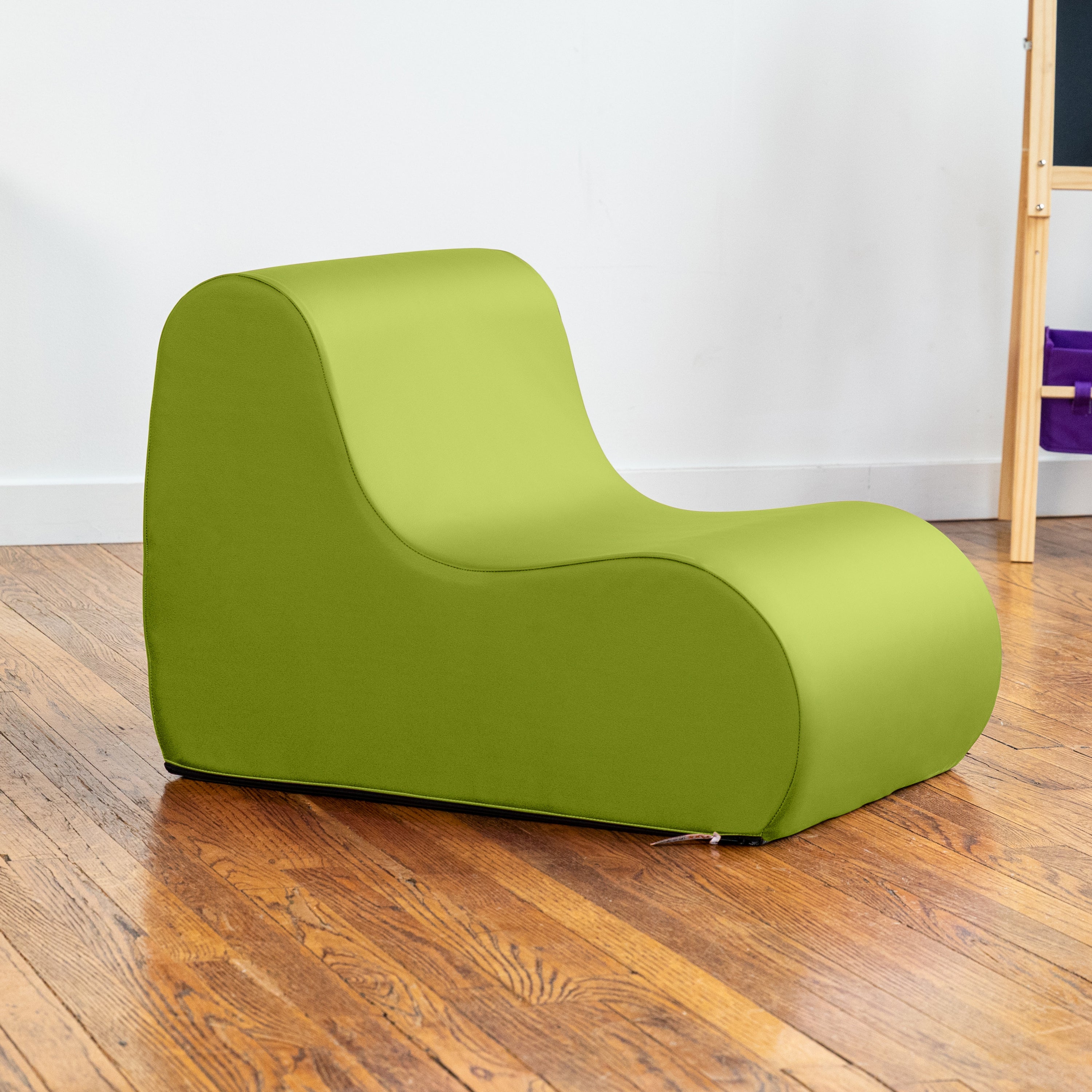 Jaxx Midtown Small Classroom Soft Foam Chair - Premium Vinyl Cover, Green