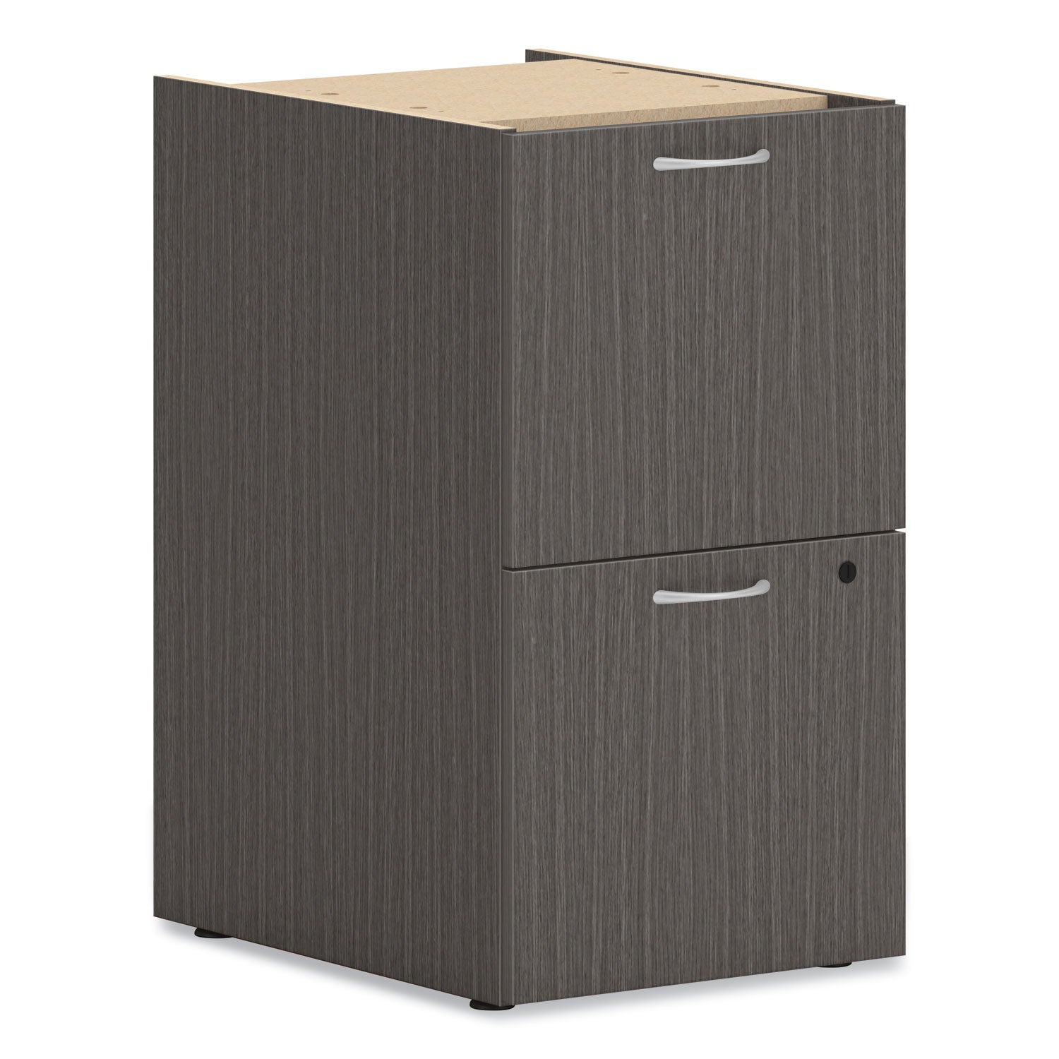 HON Mod HLPLPSFF Pedestal, 28" H x 15" W x 20" D, 2 Drawers, Slate Teak Finish, 1 Each