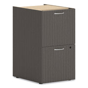 HON Mod HLPLPSFF Pedestal, 28" H x 15" W x 20" D, 2 Drawers, Slate Teak Finish, 1 Each