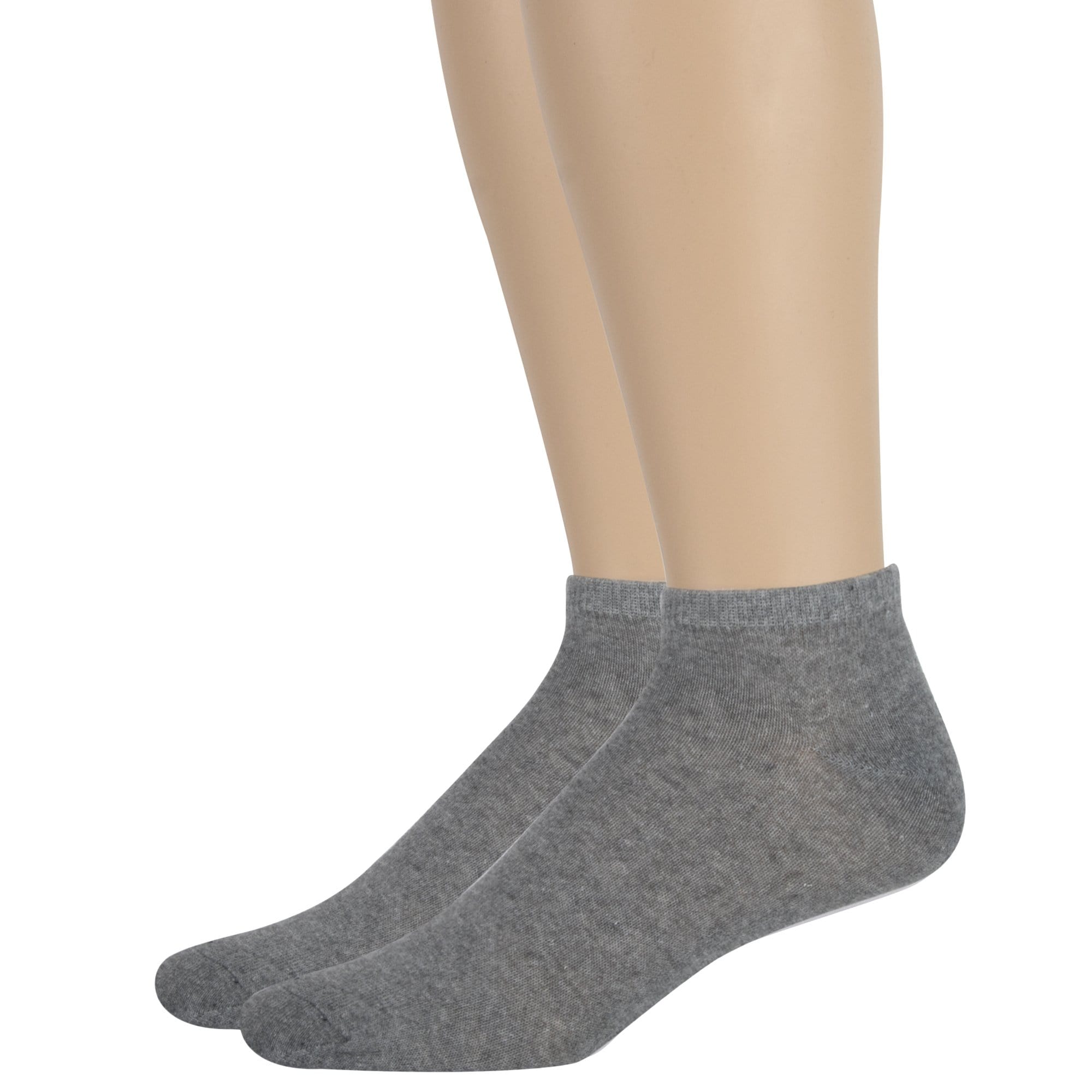 Men's Solid Ankle Socks - Grey - 100 pairs in the Pack