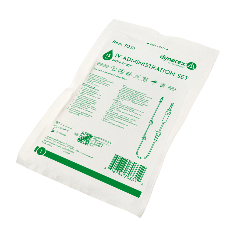 IV Administration Set - 15 Drops/mL, 106", 2 Injection Site, 50 per Box