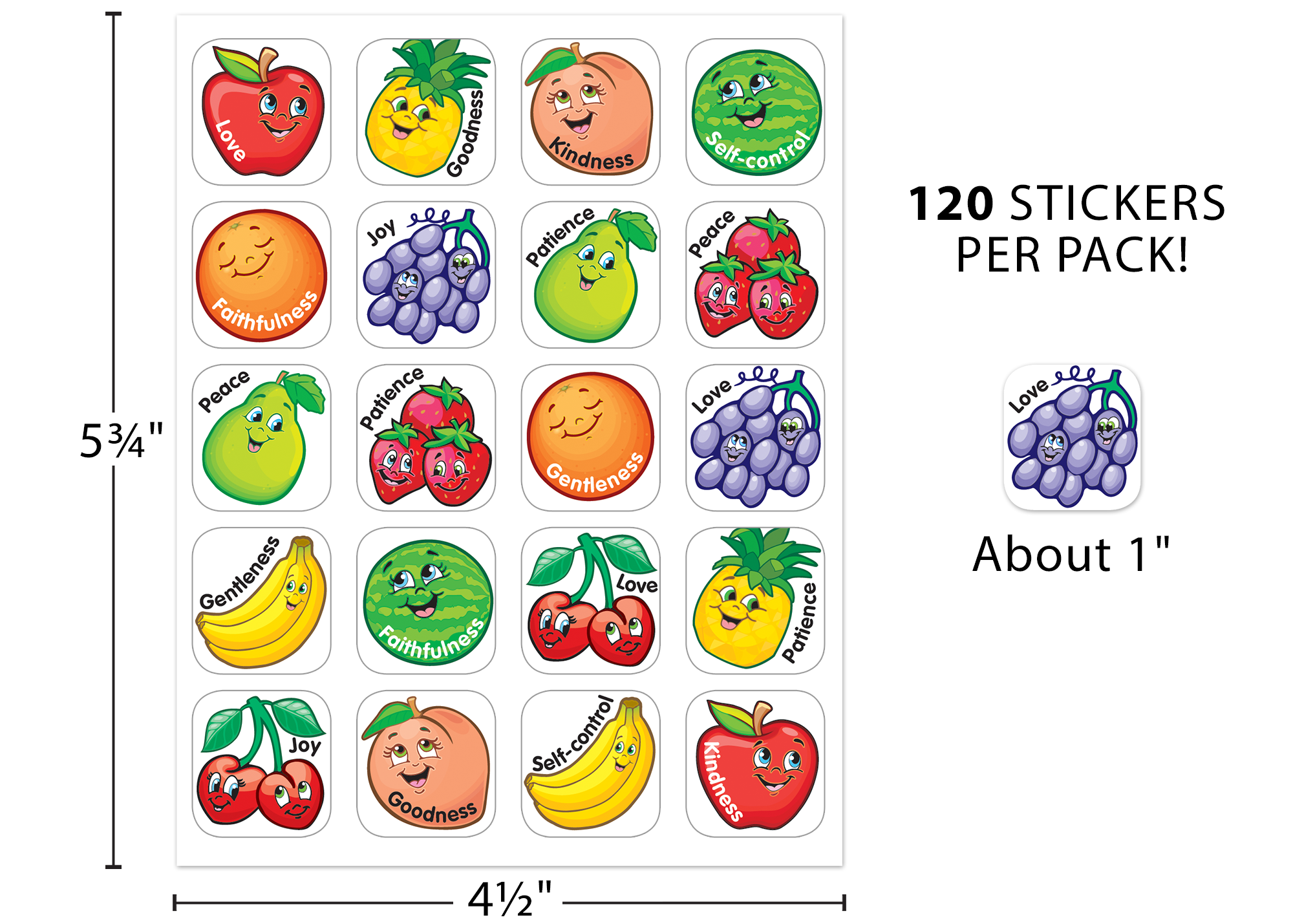 Fruit of the Spirit Stickers