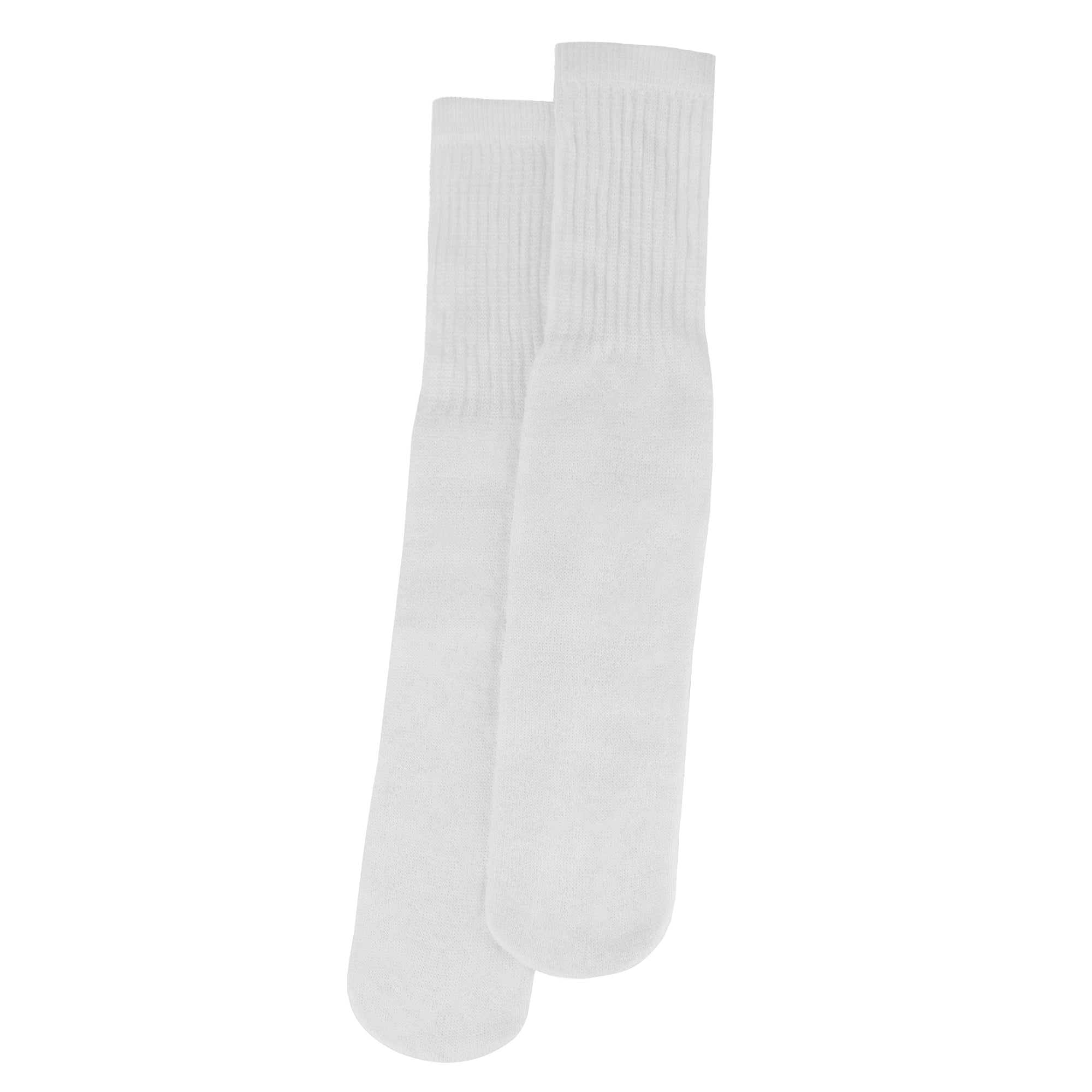 Men's Solid Tube Socks - White  - 100 pairs in the Pack